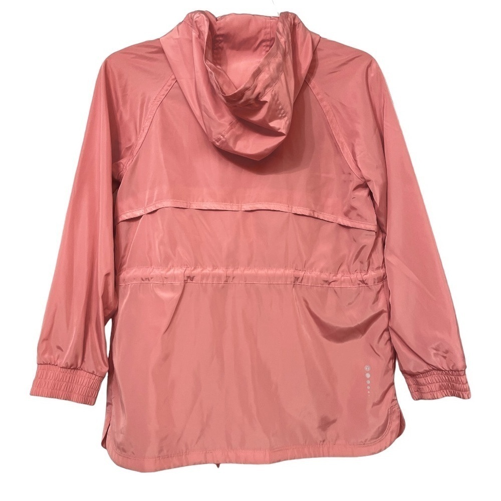 T by Talbots  Pink lightweight 
Hooded Cinched Waist Woven jacket size P - Picture 4 of 13